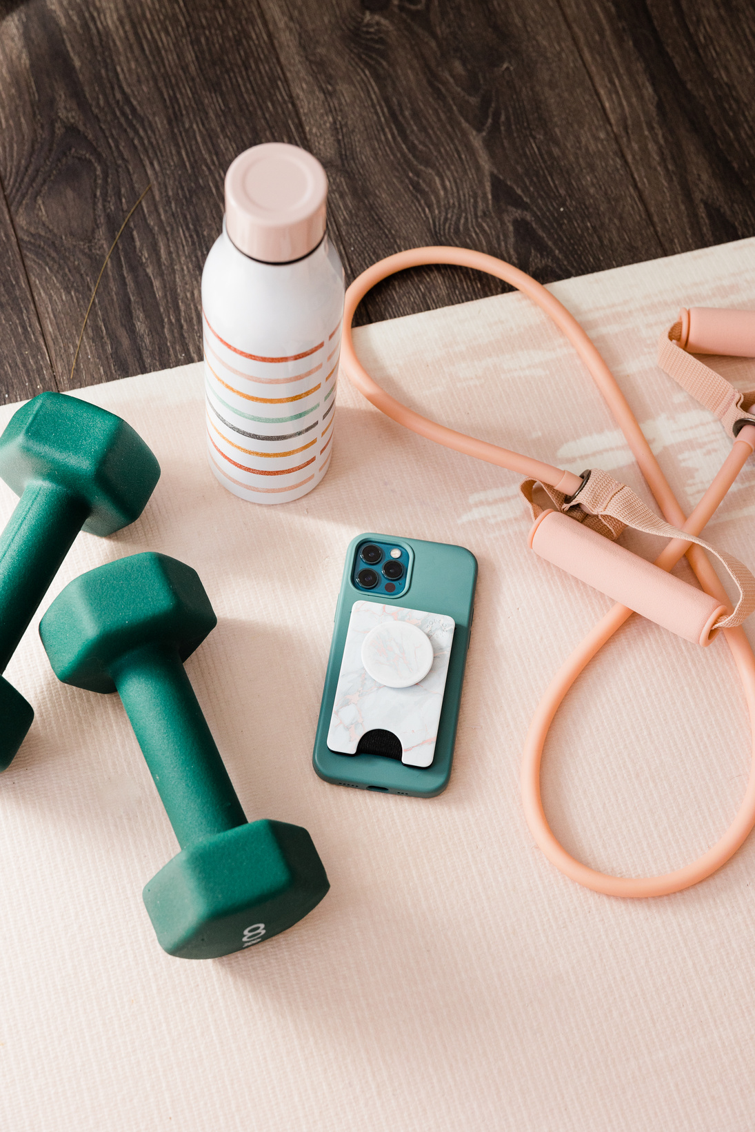 Exercise Equipment on a Table